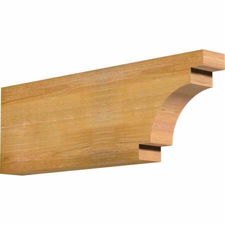 Ekena Millwork Mediterranean Rough Sawn Rafter Tail, Western Red Cedar, 4"W x 12"H x 36"L RFT04X12X36MED00RWR